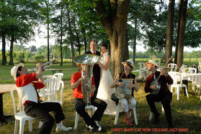 Groupe de Jazz. Orchestre New Orleans et swing